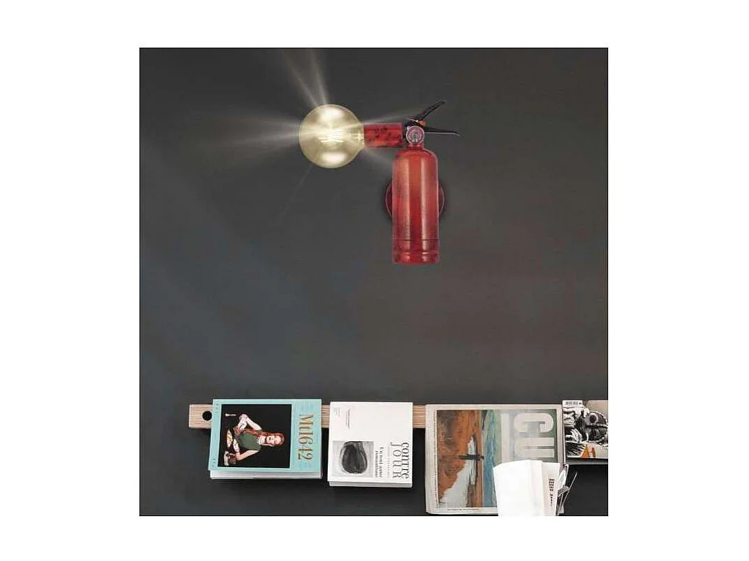 Aplique a pared modelo Harry acabado rojo 26 cm(alto) 11 cm(ancho) 16 cm(fondo