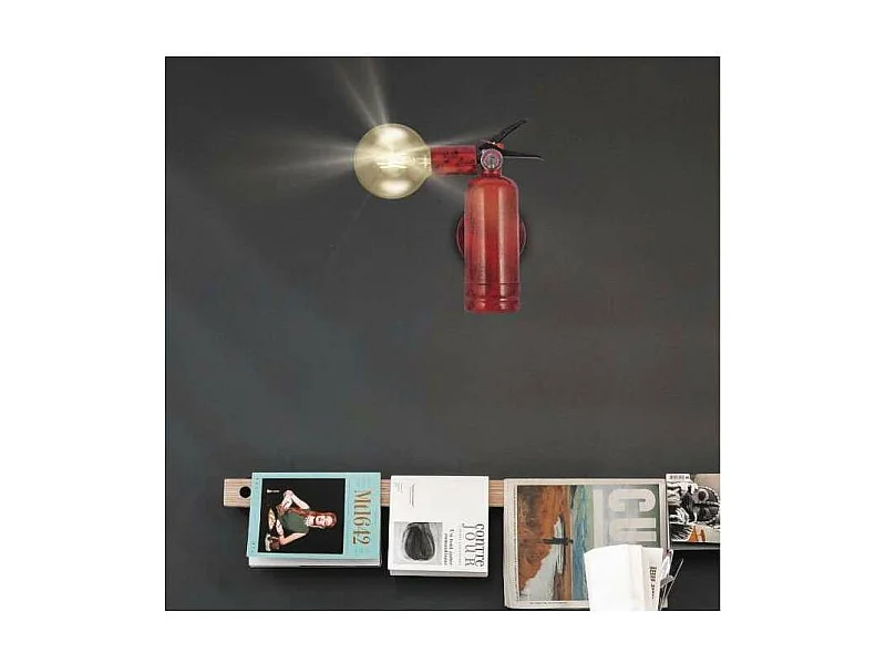 Aplique a pared modelo Harry acabado rojo 26 cm(alto) 11 cm(ancho) 16 cm(fondo