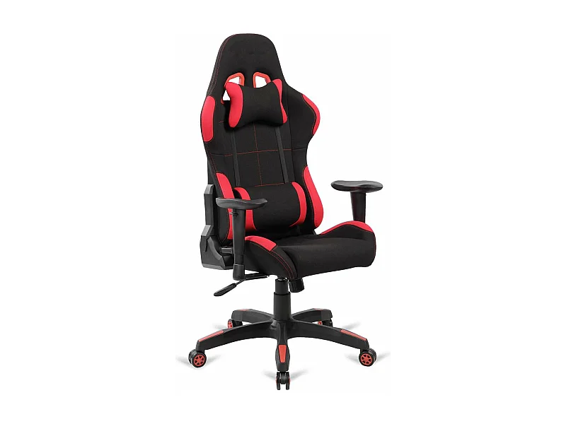 Silla de oficina gaming modelo Mad Max altura regulable acabado negro/rojo. 70cm(ancho ) 1