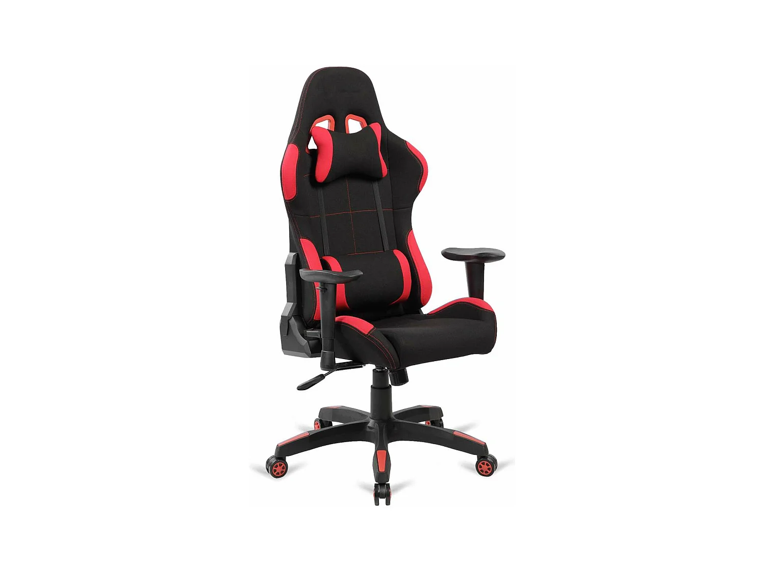 Silla de oficina gaming modelo Mad Max altura regulable acabado negro/rojo. 70cm(ancho ) 1