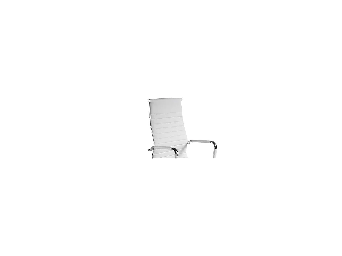 Silla despacho giratoria elevable acabado blanco, 60 cm(ancho) 108-115 cm(altura) 66 cm(fo