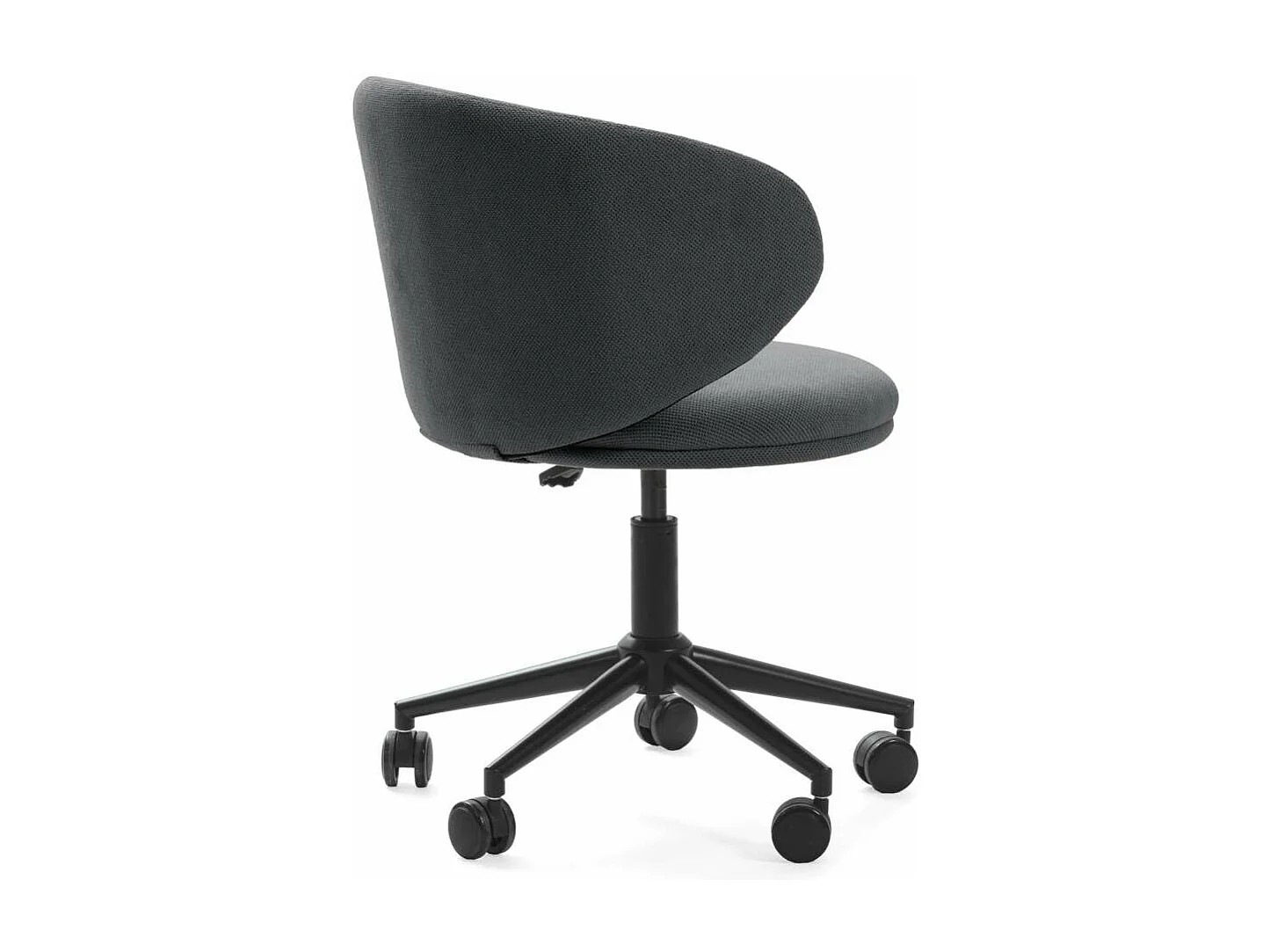 Sillón despacho giratorio elevable Rebeca acabado gris oscuro, 60.5m(ancho) 73.5/83cm(alt