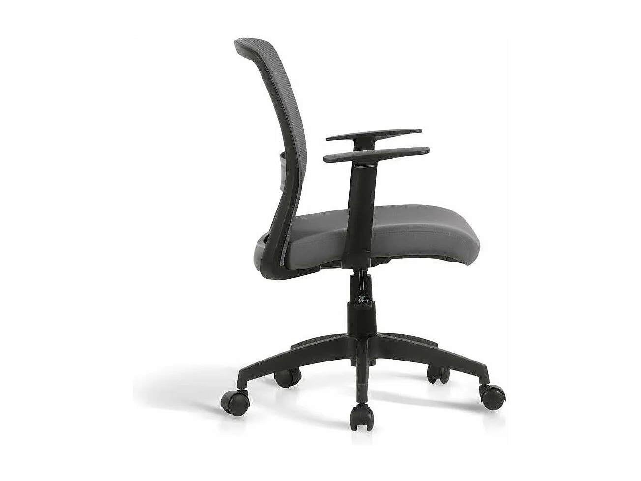 Silla despacho giratoria elevable acabado gris, 61m(ancho) 87/94cm(altura) 59cm(fondo)