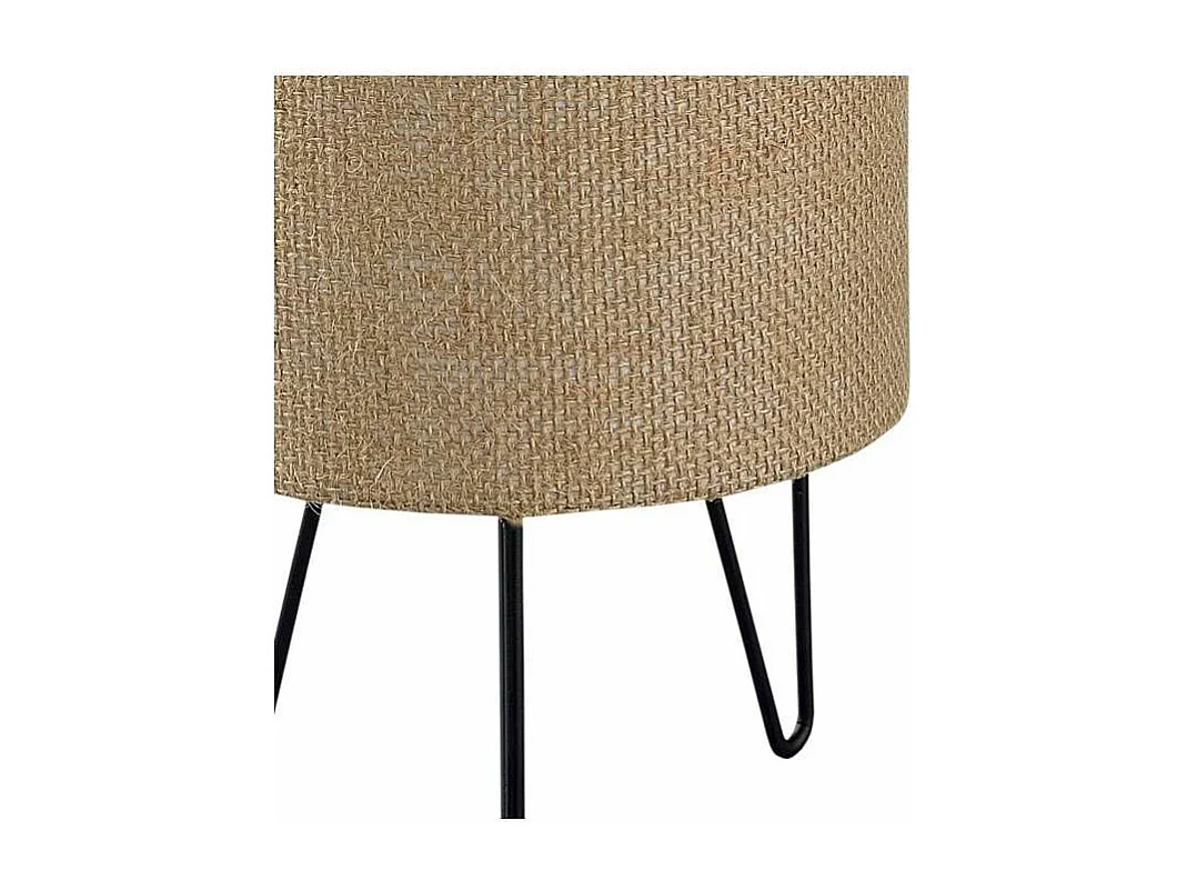 Sobremesa modelo Polo acabado negro/marrón, 29cm(alto) 15cm(ancho) 15cm(largo)