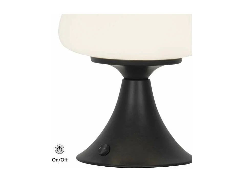 Sobremesa modelo Magrit acabado negro, 21cm(alto) 15cm(ancho) 15cm(fondo.