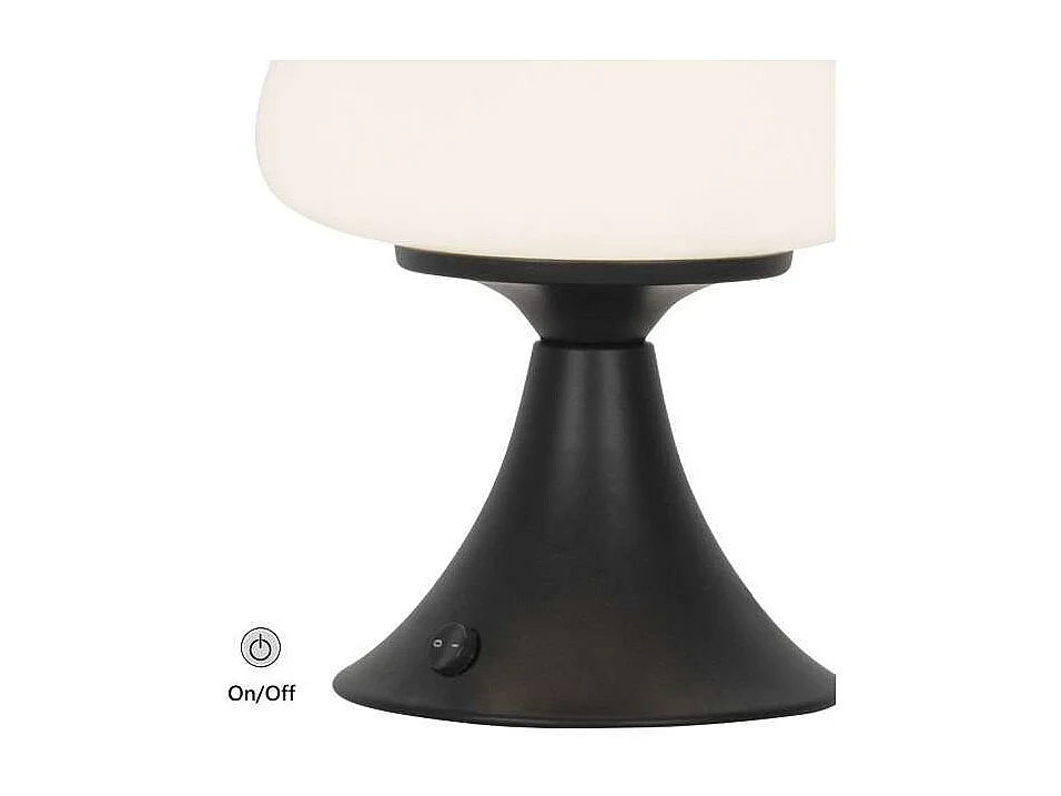 Sobremesa modelo Magrit acabado negro, 21cm(alto) 15cm(ancho) 15cm(fondo.