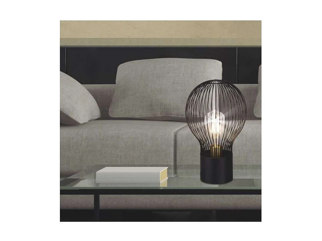 Sobremesa modelo Brando acabado negro 30cm (alto) 19cm (ancho) 19cm(largo)