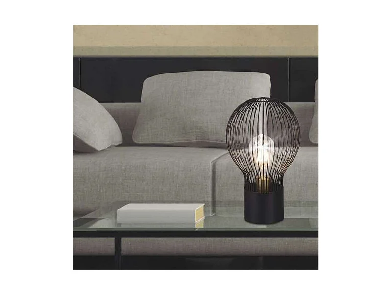 Sobremesa modelo Brando acabado negro 30cm (alto) 19cm (ancho) 19cm(largo)