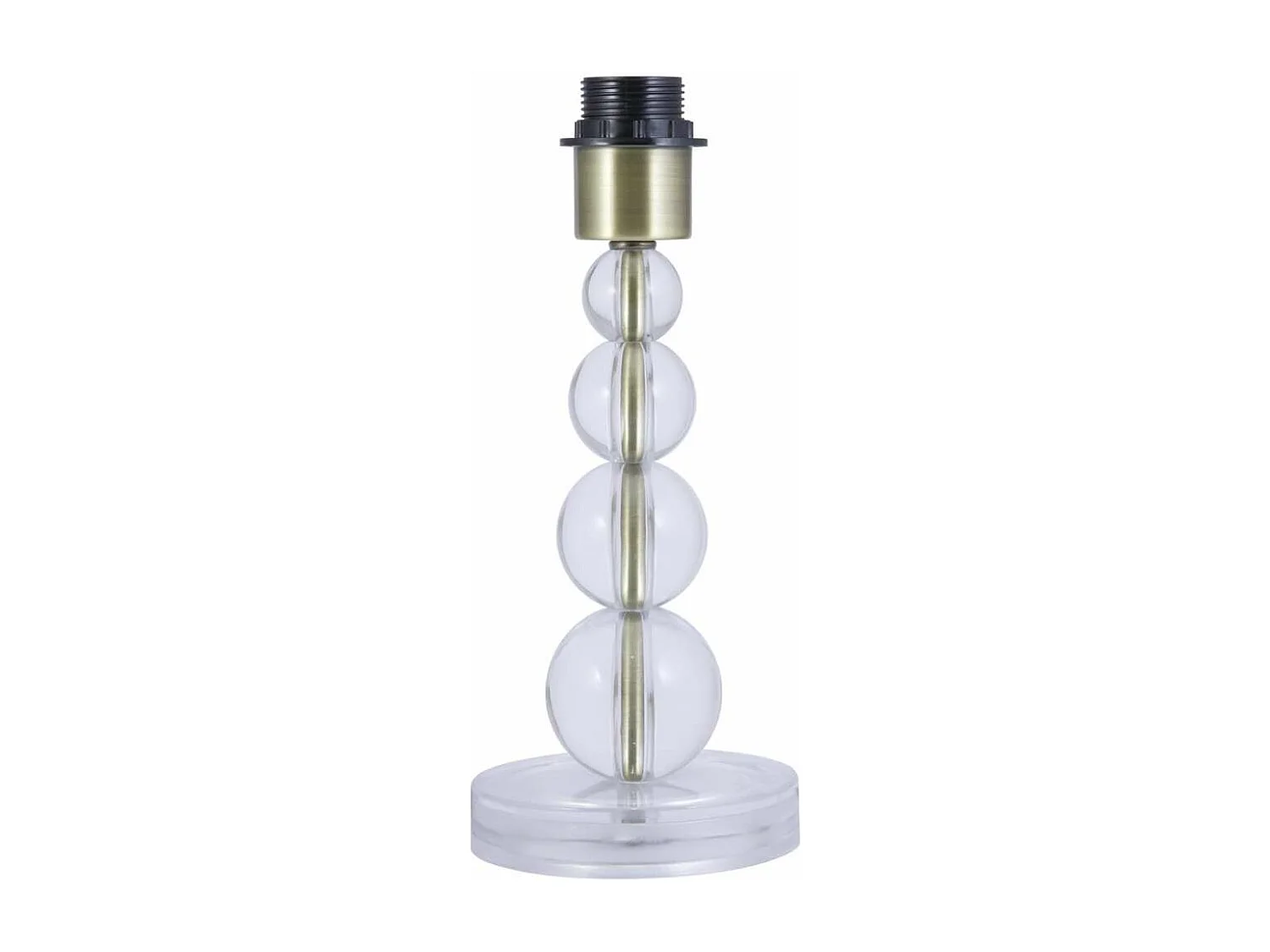 Sobremesa modelo Versalles acabado cuero y metacrilato sin pantalla 30 cm(alto)13 cm(ancho