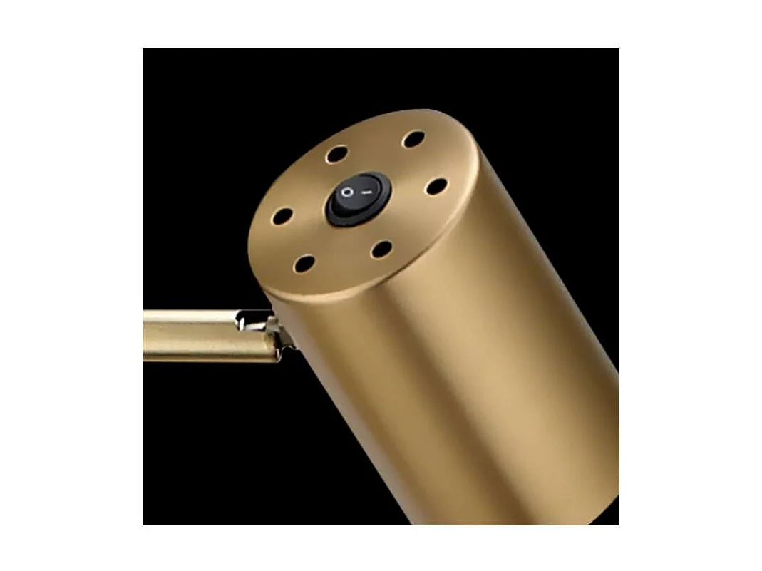 Sobremesa modelo Paros acabado negro/cuero, 15cm(ancho) 45cm(alto) 15cm(fondo).