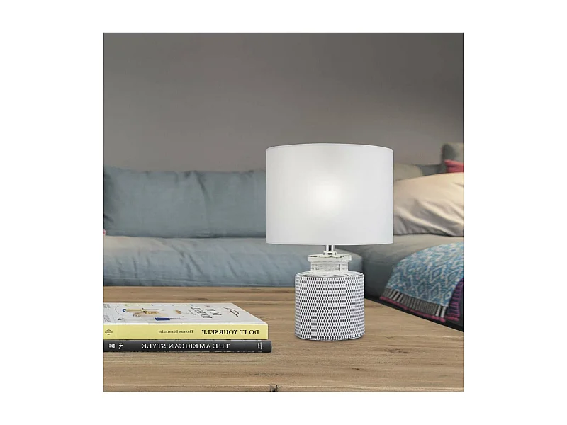 Sobremesa modelo Hilton acabado cromo 34 cm(alto)23 cm(ancho)23 cm(largo)