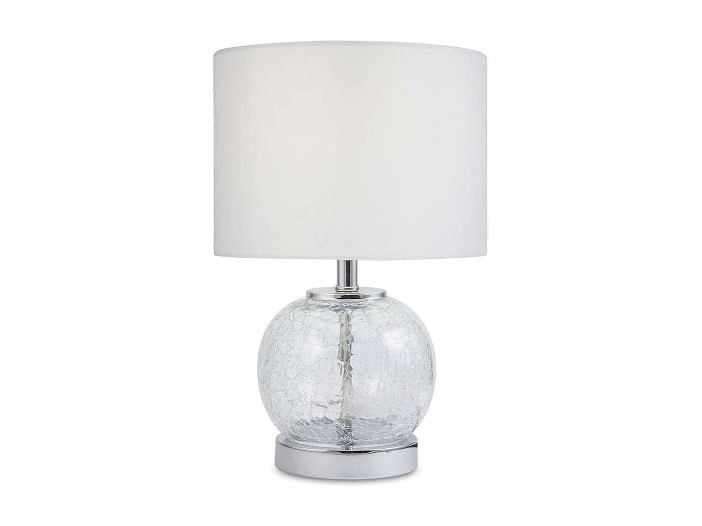 Sobremesa modelo Bram cristal cromo 32 cm(alto)20 cm(ancho)20 cm(largo)