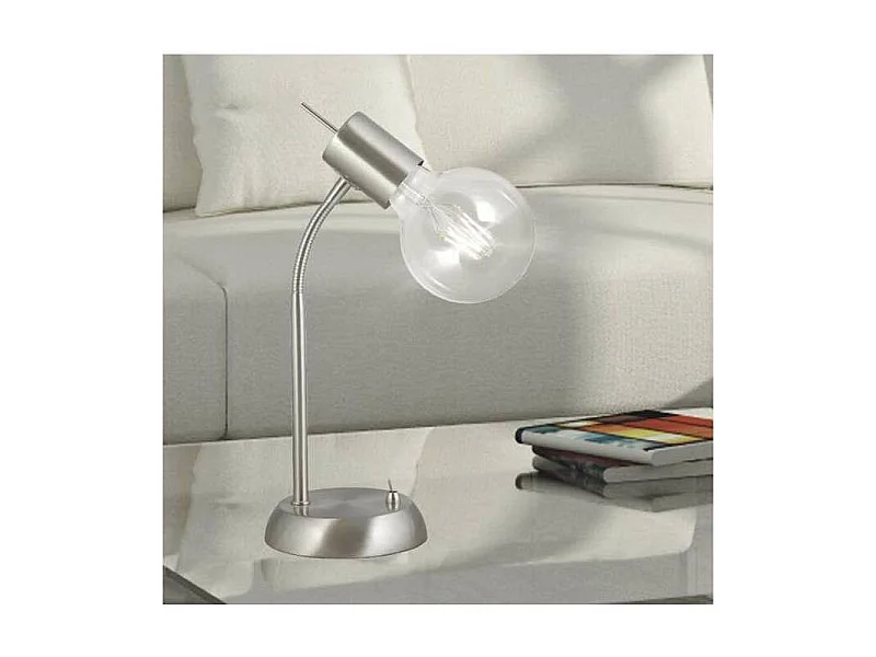 Sobremesa modelo Tenor acabado niquel satinado 35 cm(alto)13 cm(ancho)17 cm(largo)