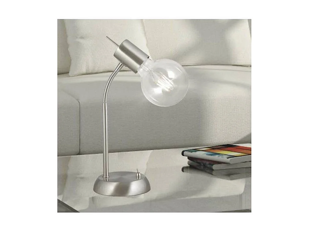 Sobremesa modelo Tenor acabado niquel satinado 35 cm(alto)13 cm(ancho)17 cm(largo)