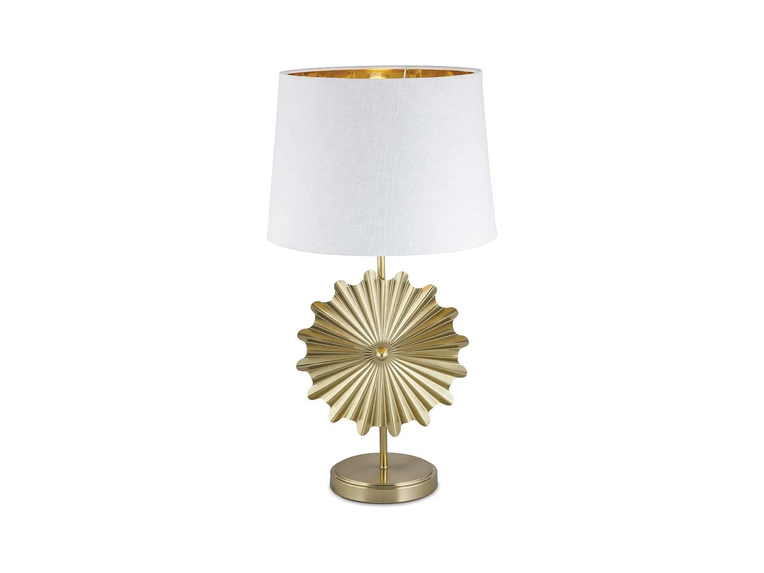 Lámpara de sobremesa rinconera modelo Oris acabado dorado 62cm(alto) 33cm(ancho)