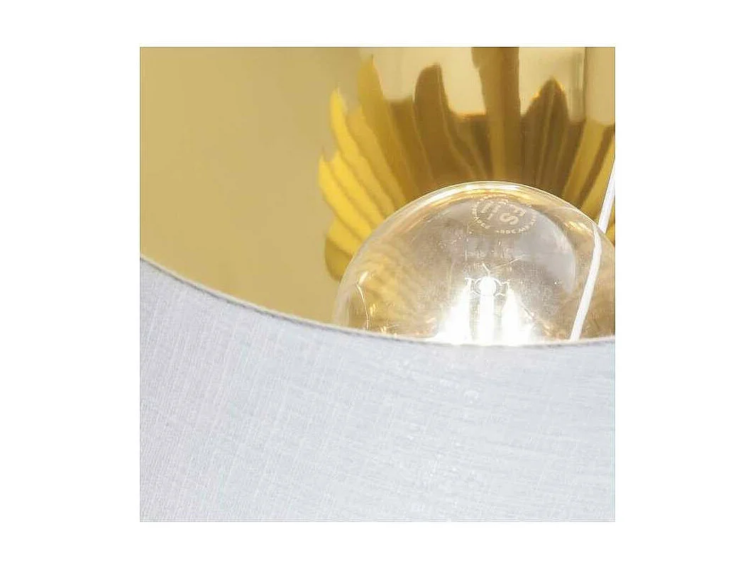 Lámpara de sobremesa rinconera modelo Oris acabado dorado 62cm(alto) 33cm(ancho)