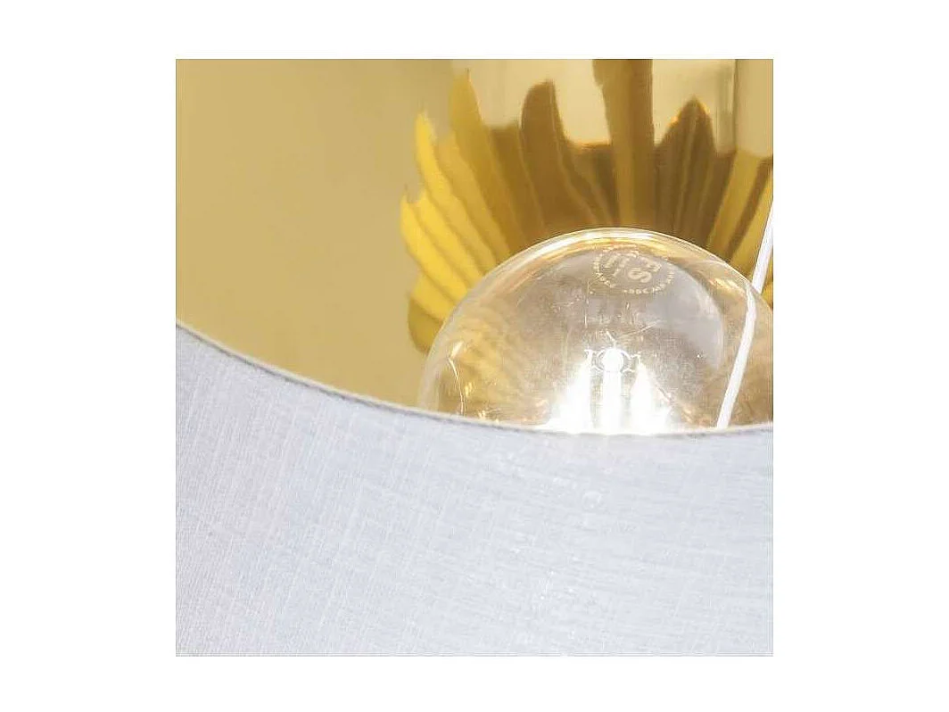 Lámpara de sobremesa rinconera modelo Oris acabado dorado 62cm(alto) 33cm(ancho)