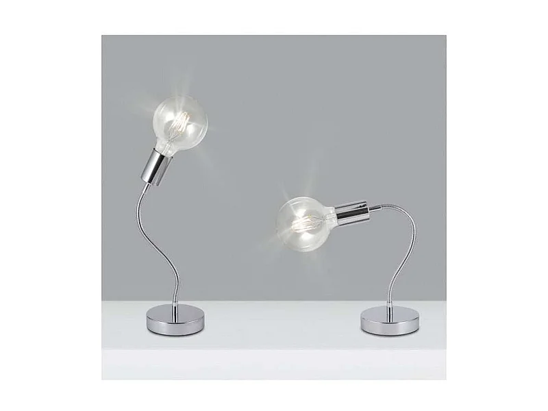 Sobremesa Melissa acabado en cromo, 39 cm(alto)12 cm(ancho)12 cm(largo)