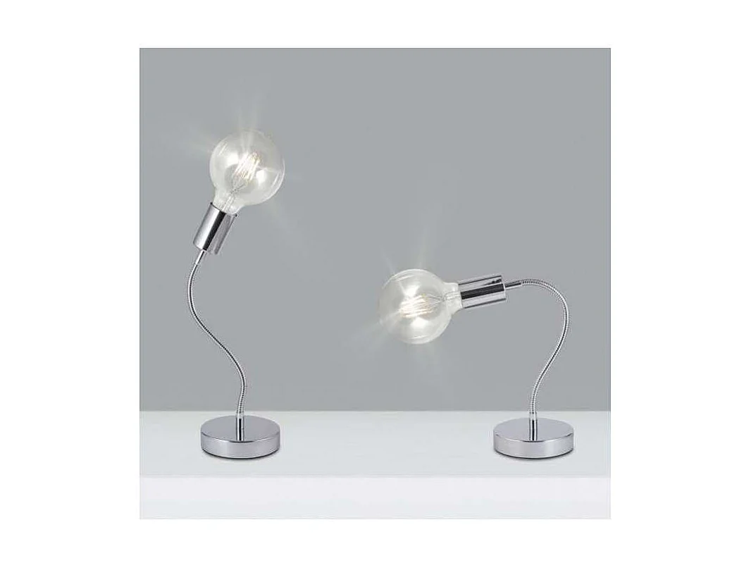 Sobremesa Melissa acabado en cromo, 39 cm(alto)12 cm(ancho)12 cm(largo)