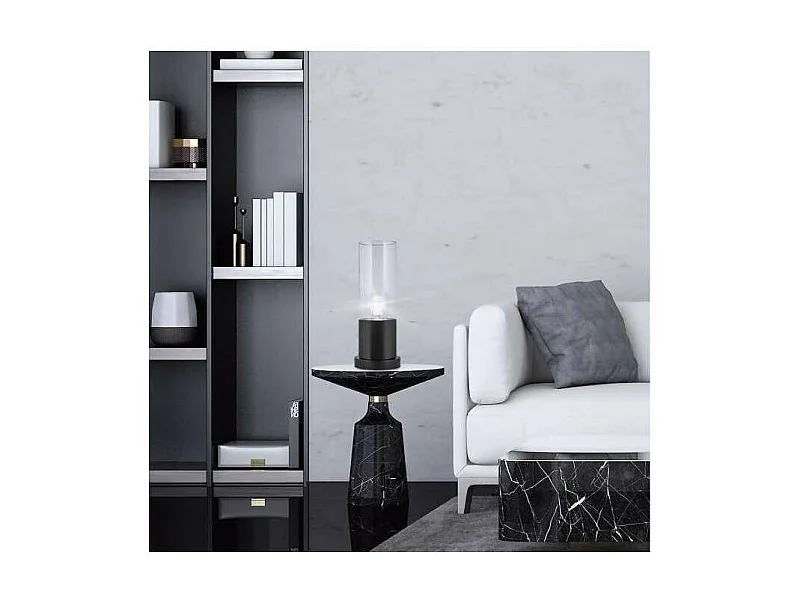 Sobremesa modelo Derek acabado negro 33cm(alto) 12cm(ancho) 10cm(fondo.