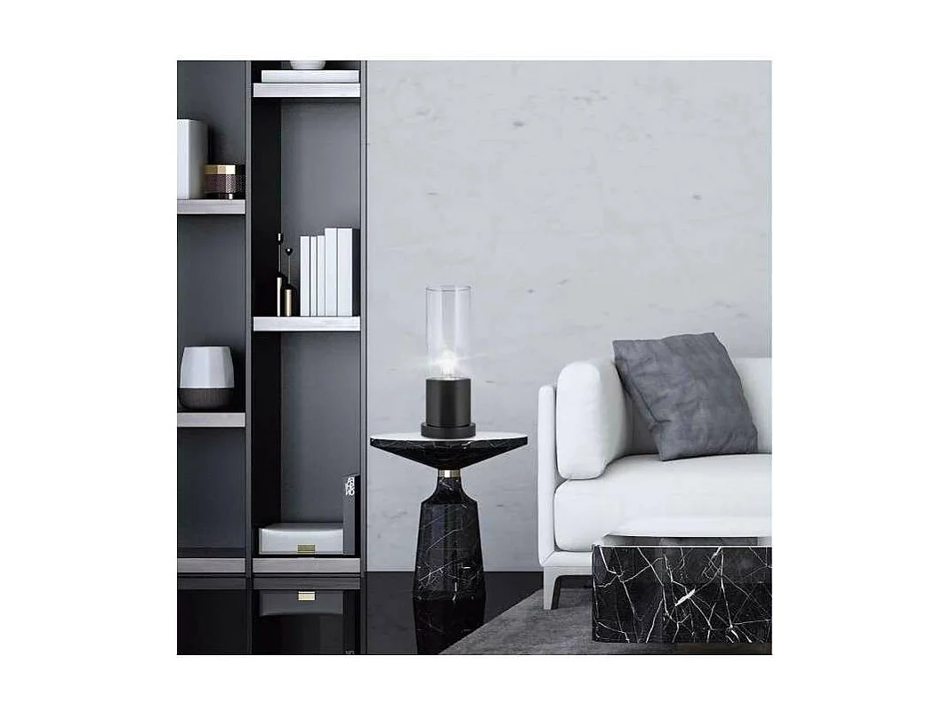 Sobremesa modelo Derek acabado negro 33cm(alto) 12cm(ancho) 10cm(fondo.