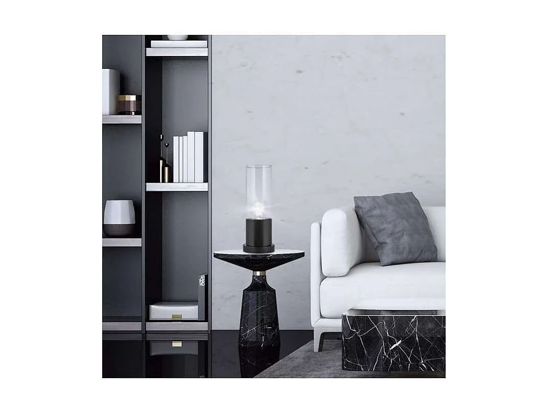 Sobremesa modelo Derek acabado negro 33cm(alto) 12cm(ancho) 10cm(fondo.