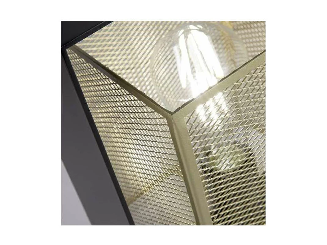 Sobremesa modelo Nimes acabado negro-oro 28 cm(alto)25 cm(ancho)15 cm(fondo)