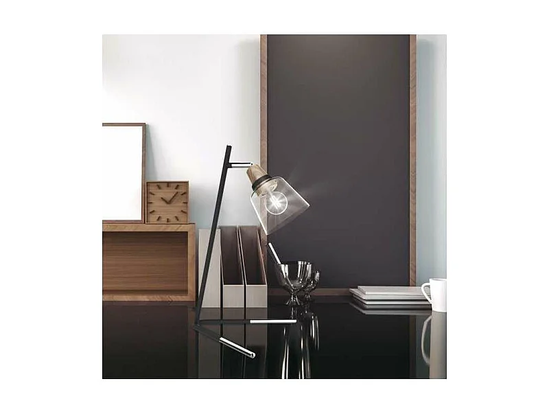 Sobremesa modelo Indigo acabado negro 12cm(ancho) 34cm(alto) 21cm(fondo).