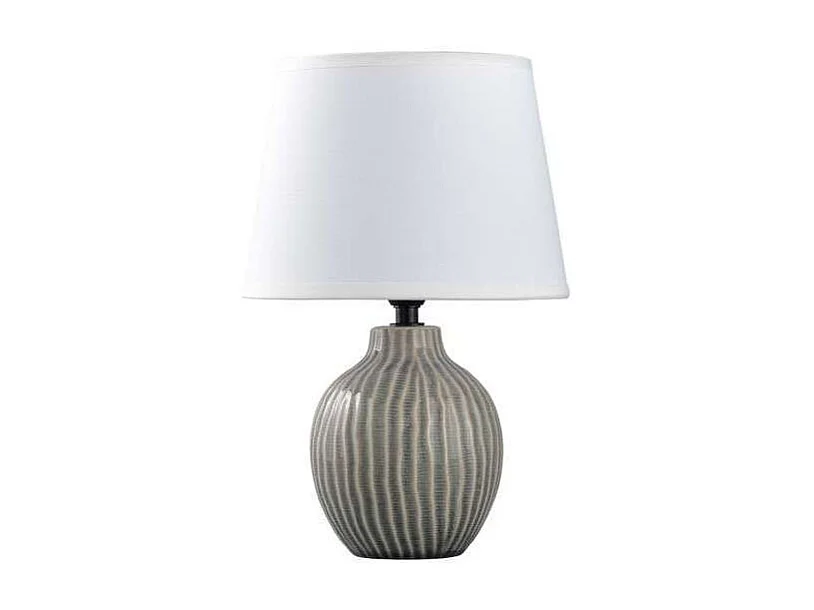 Sobremesa modelo Farlan acabado gris, 28cm(alto) 18cm(ancho) 18cm(fondo.