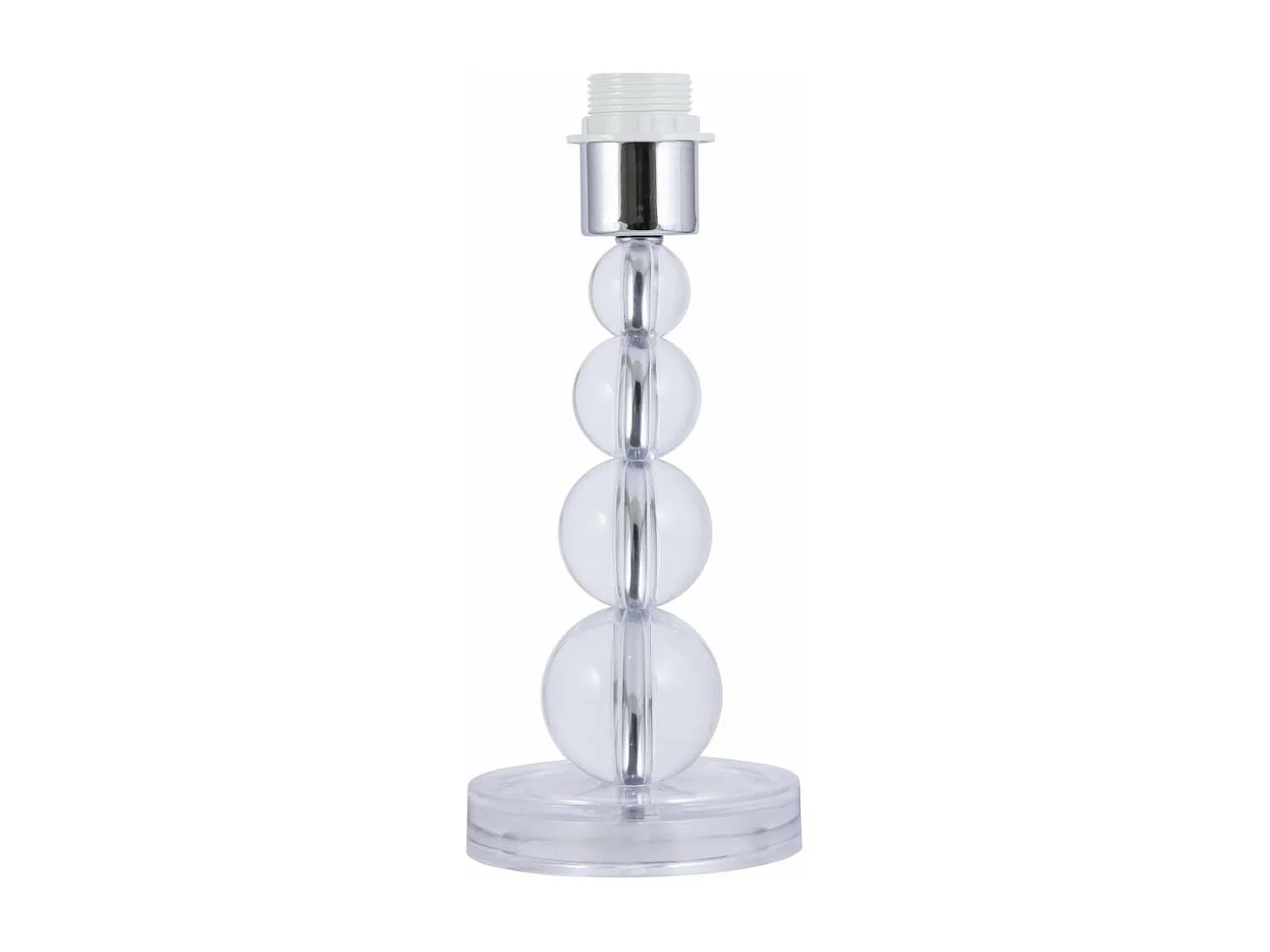 Sobremesa modelo Versalles acabado cromo y metacrilato sin pantalla 30 cm(alto)13 cm(ancho