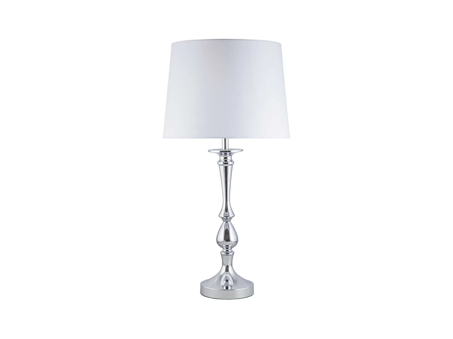 Lámpara de sobremesa rinconera modelo Tudor acabado cromo 70cm(alto) 36cm(ancho).