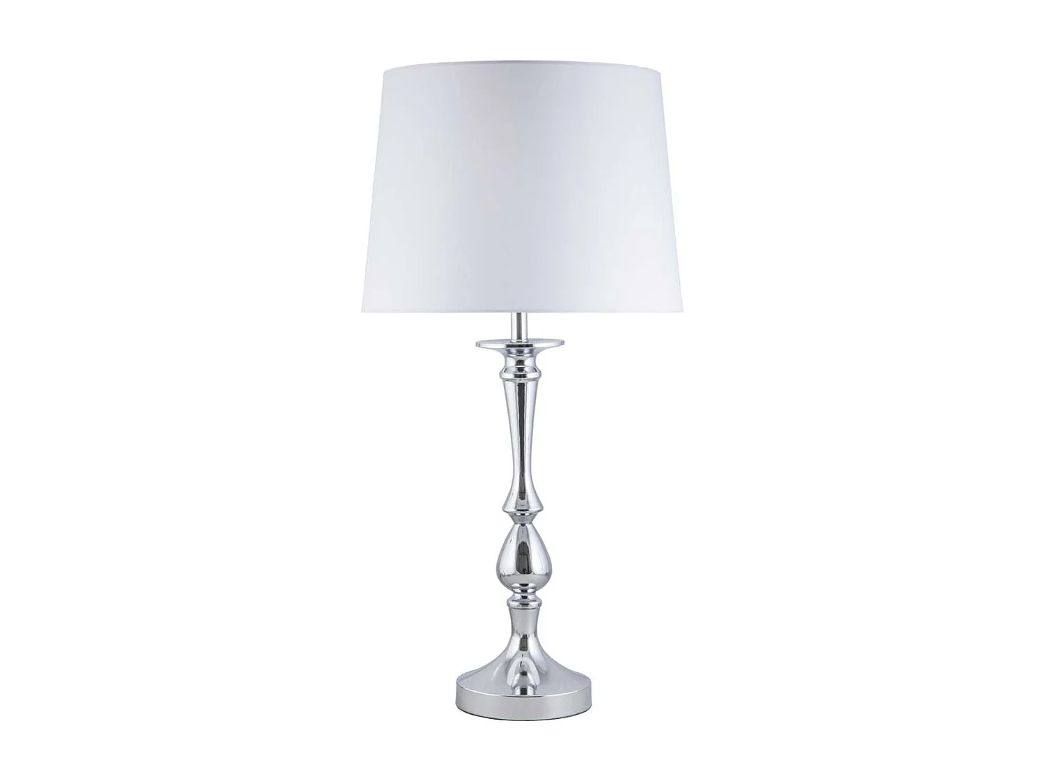 Lámpara de sobremesa rinconera modelo Tudor acabado cromo 70cm(alto) 36cm(ancho).