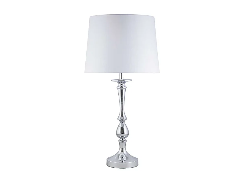 Lámpara de sobremesa rinconera modelo Tudor acabado cromo 70cm(alto) 36cm(ancho).