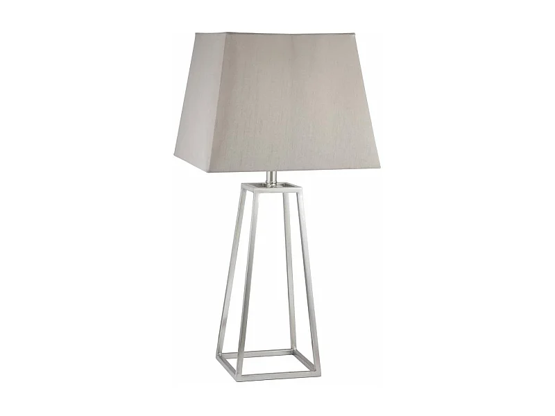 Lámpara de sobremesa rinconera modelo Biccoca acabado niquel satinado 61cm(alto) 30cm(anc