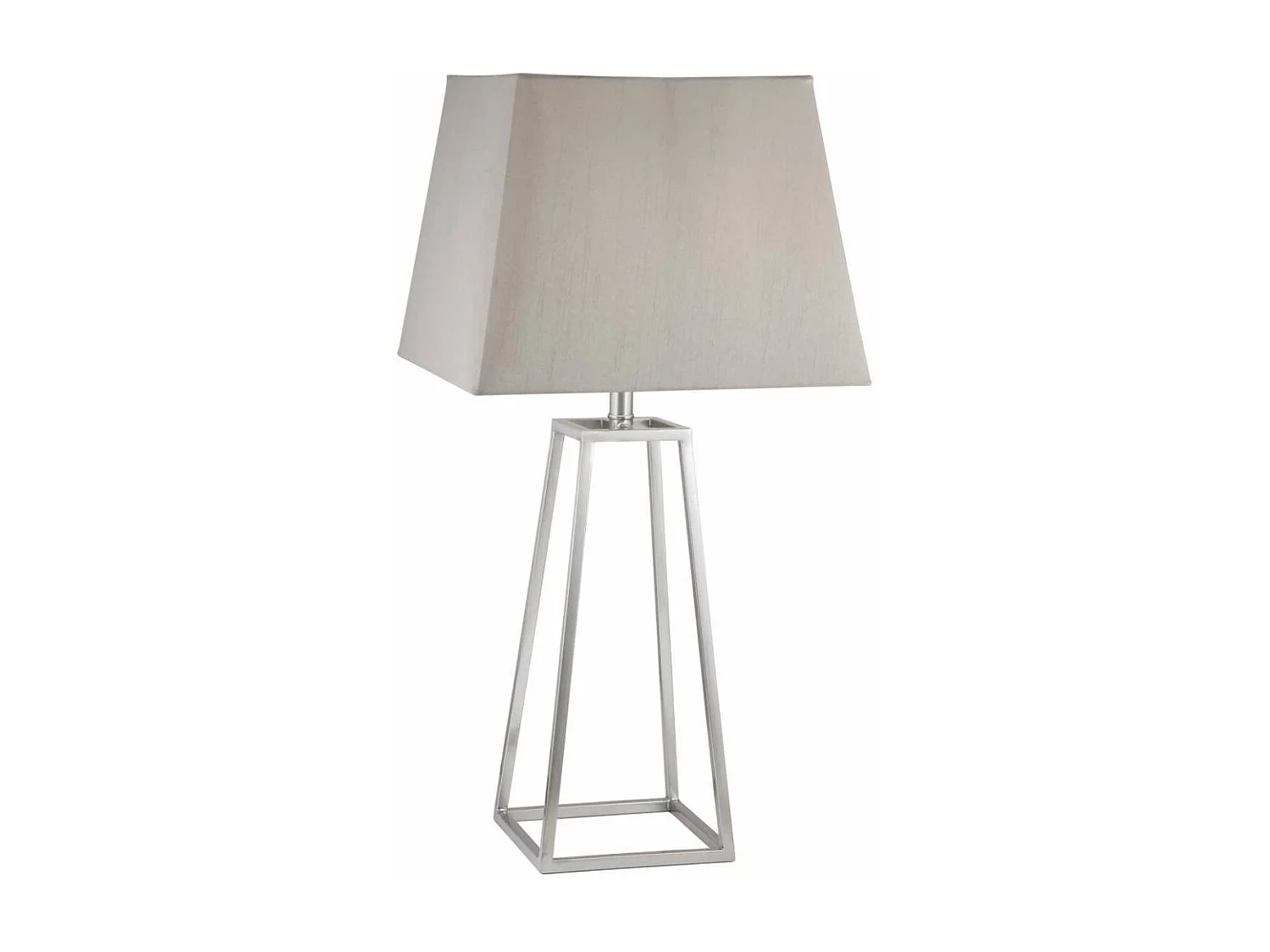 Lámpara de sobremesa rinconera modelo Biccoca acabado niquel satinado 61cm(alto) 30cm(anc