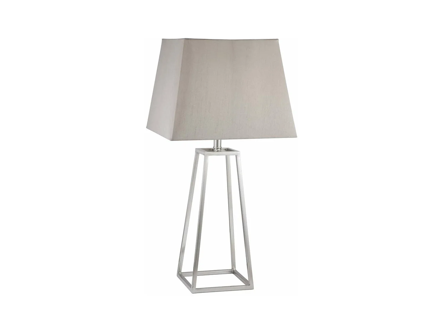 Lámpara de sobremesa rinconera modelo Biccoca acabado niquel satinado 61cm(alto) 30cm(anc