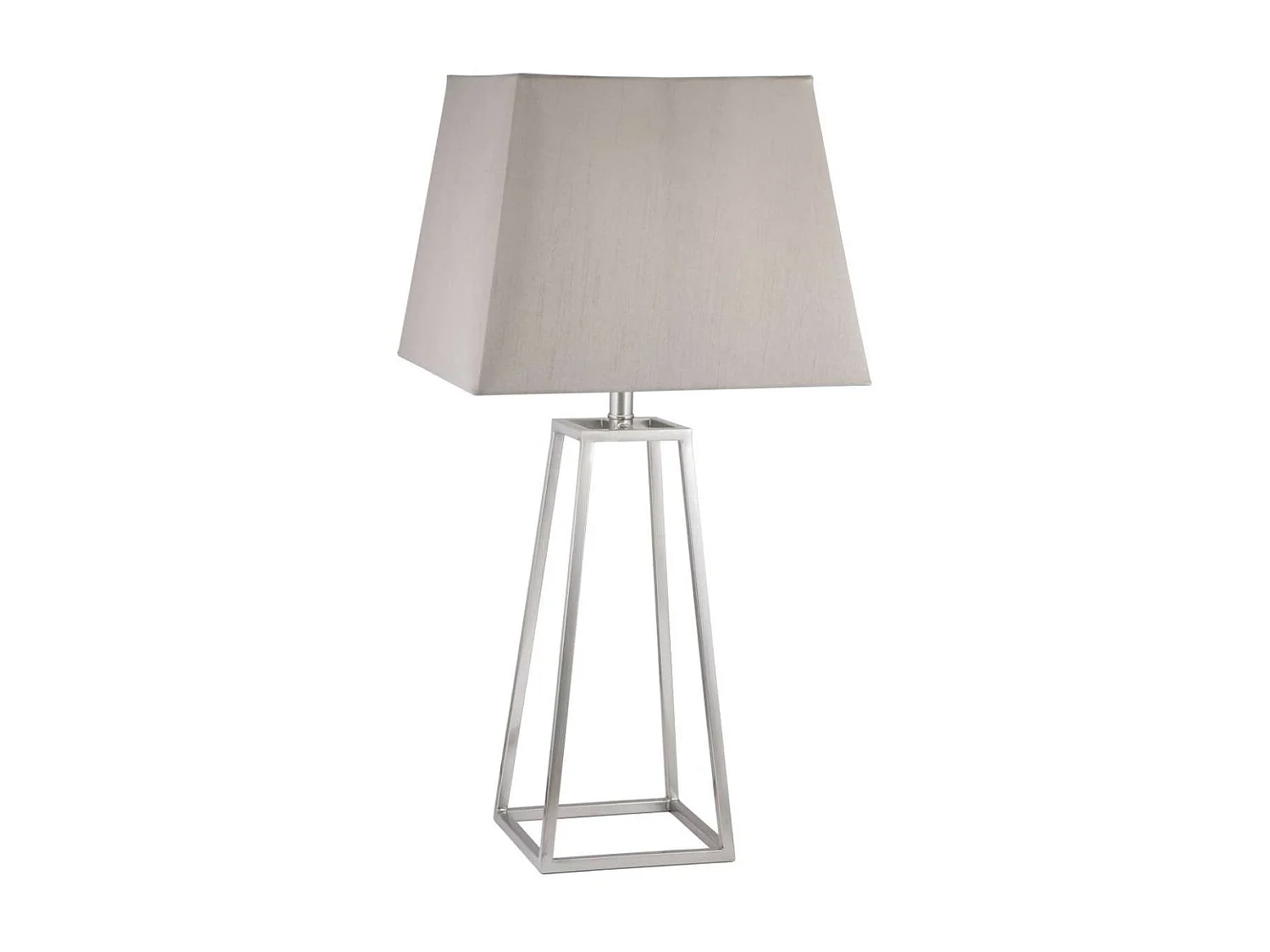 Lámpara de sobremesa rinconera modelo Biccoca acabado niquel satinado 61cm(alto) 30cm(anc