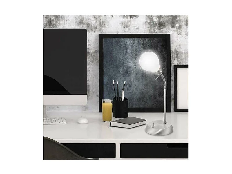 Sobremesa Melisa acabado niquel satinado 34 cm(alto)18 cm(ancho)13 cm(largo)