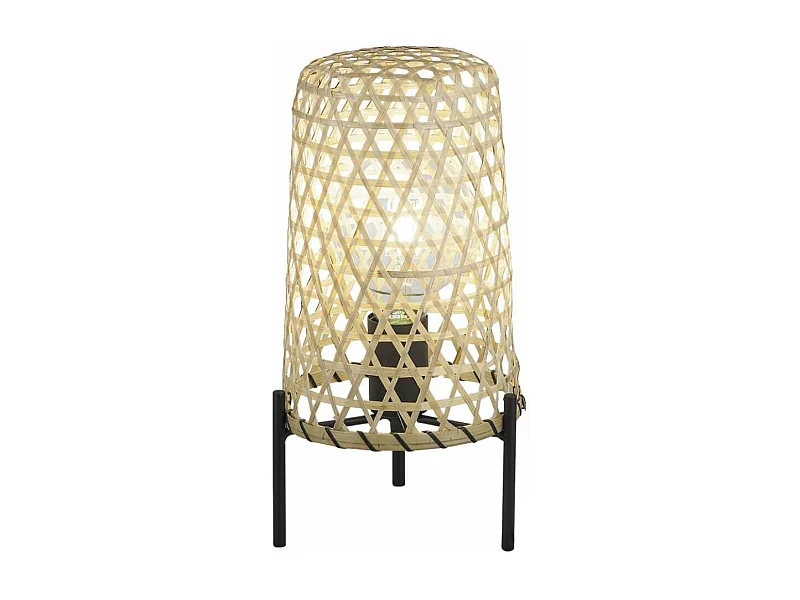 Sobremesa modelo leo acabado bambú 32 cm(alto)16 cm(ancho)16 cm(ancho)