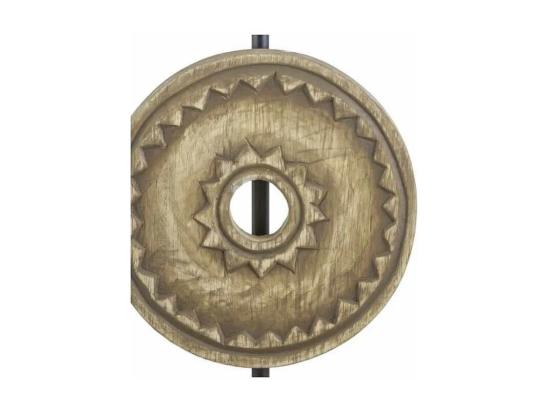 Lámpara de sobremesa rinconera modelo Rodano acabado madera 49cm(alto) 25cm(ancho)