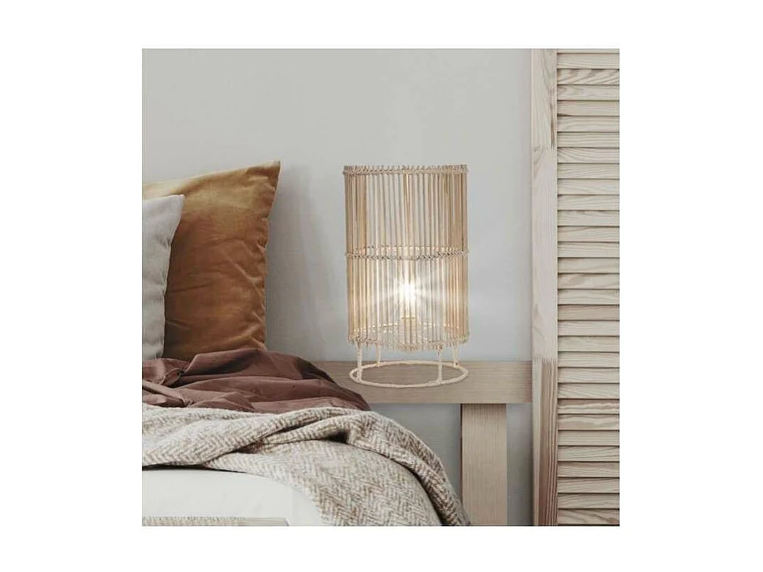 Sobremesa modelo Isarutas acabado ratan 36 cm(alto)21 cm(ancho)21 cm(largo)