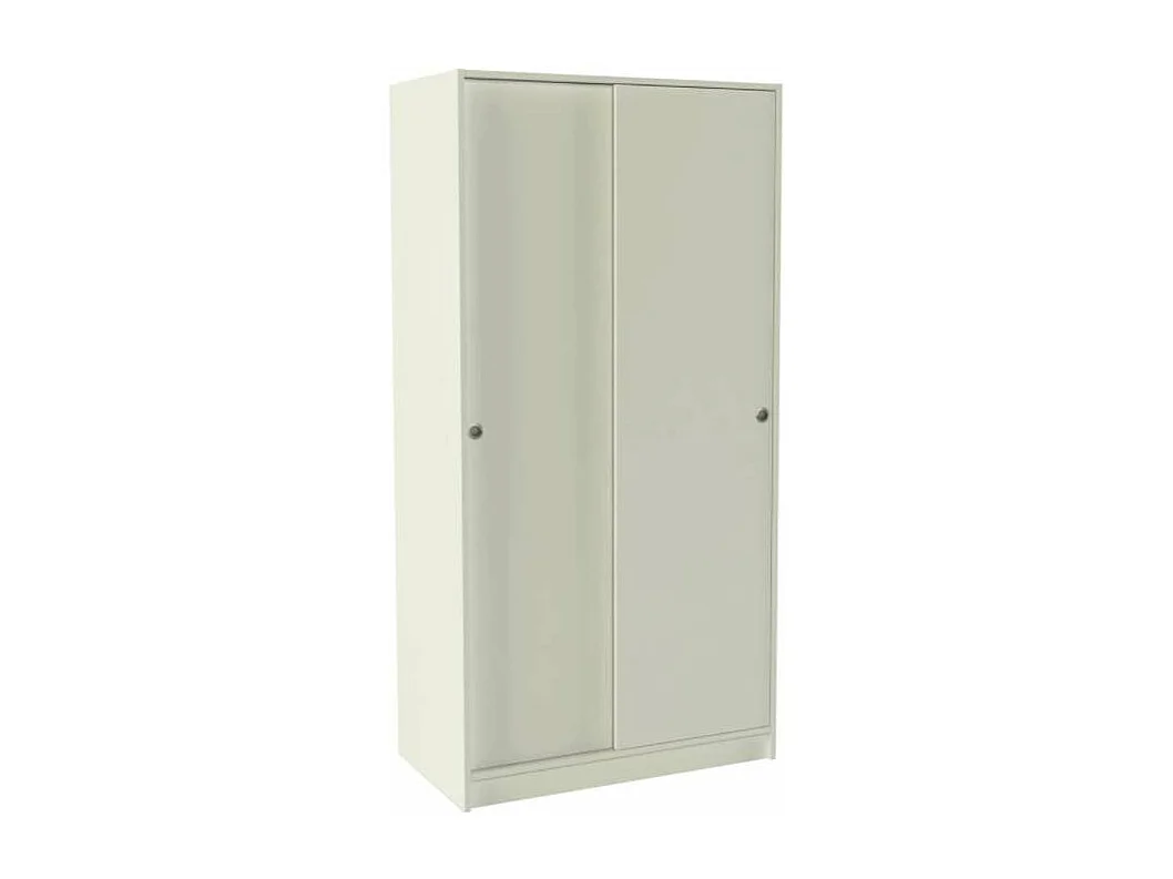 Armario 2 puertas correderas color acabado blanco 180 cm(alto)89,6 cm(ancho)50 cm(fondo)
