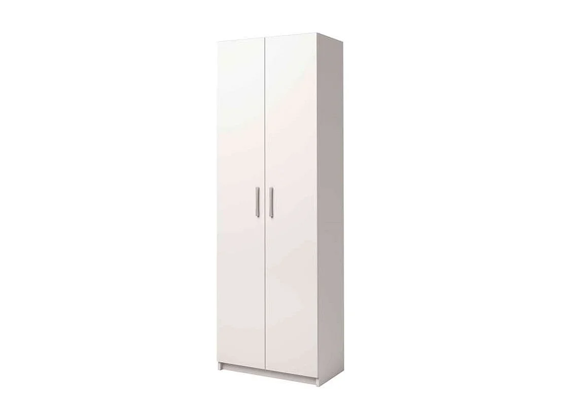 Armario multiestantes dos puertas Urano en blanco. 60 cm(ancho) 180 cm(altura) 35.6 cm(fon