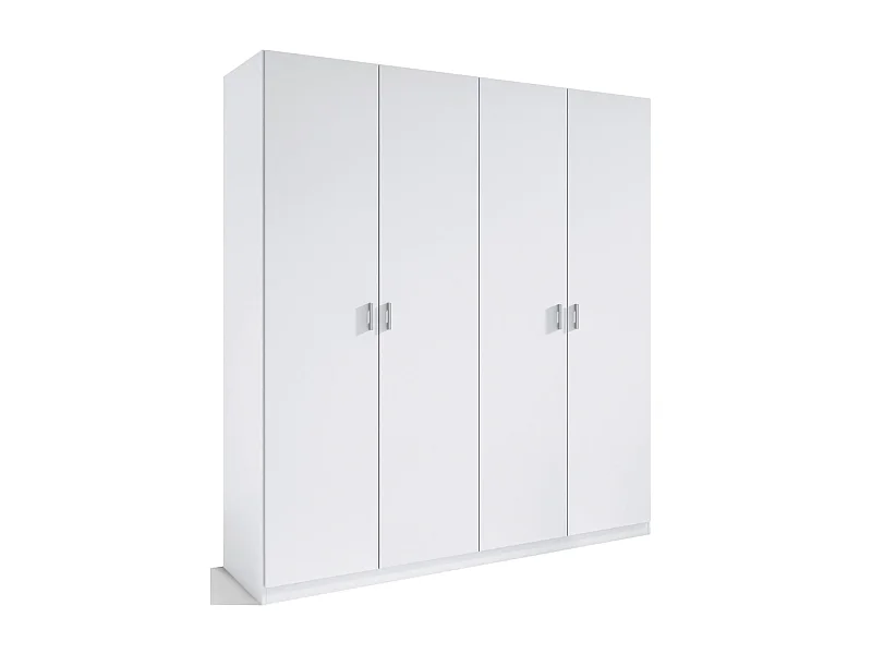 Armario 4 puertas abatibles blanco 180 cm(alto)160 cm(ancho)50 cm(fondo)