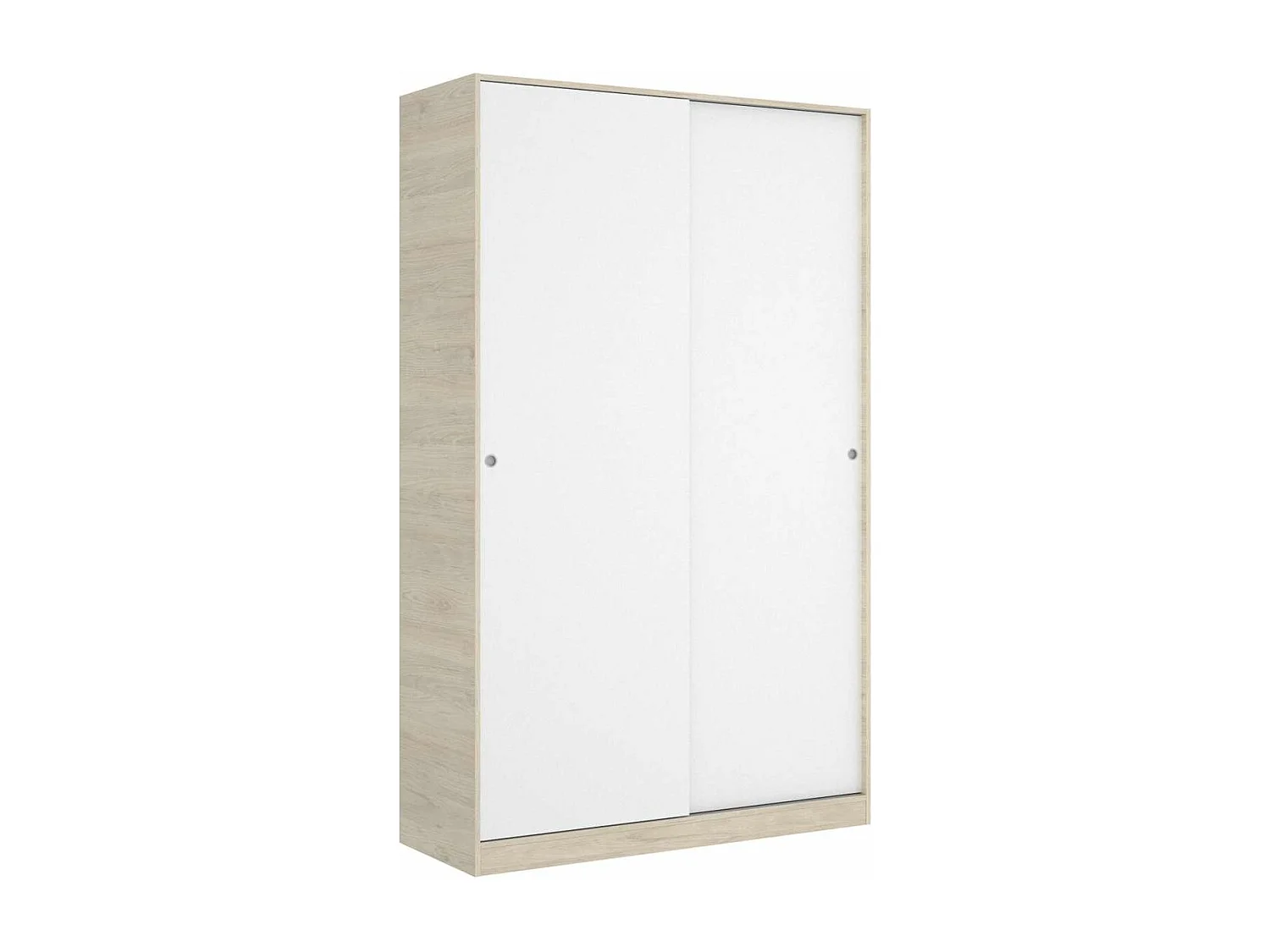 Armario puertas correderas Lupión en blanco brillo - natural. 204 cm(alto)120 cm(ancho)50