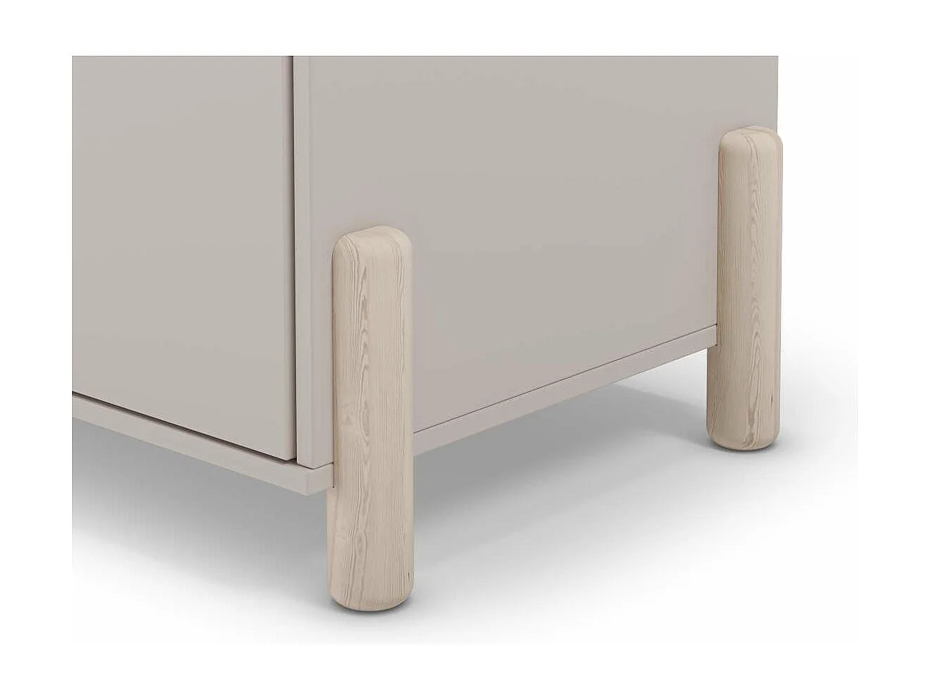 Armario 2 puertas abatible Emma acabado crema/cera blanca, 92.8cm(Ancho) 45cm(Fondo) 180cm