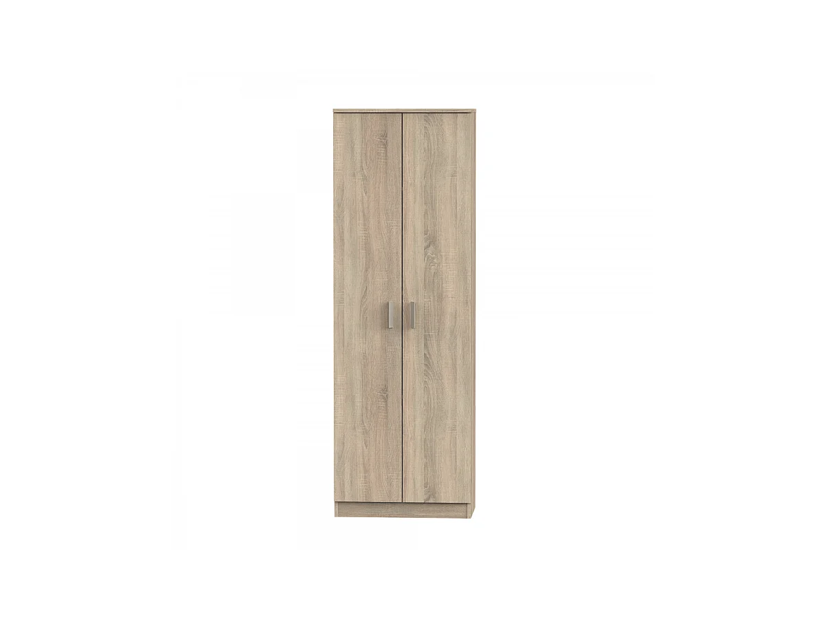 Armario multiusos Carles con 3 estantes acabado roble cambrian, 180cm(alto) 60cm(ancho) 35