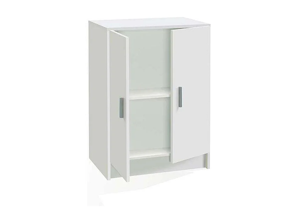 Armario multiusos bajo Milán en acabado blanco. 59 cm(ancho) 80 cm(altura) 37 cm(fondo)