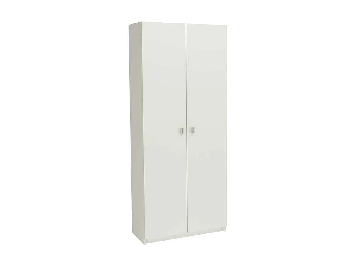 Armario multiusos dos puertas Marbella en color blanco 75 cm(ancho) 180 cm(altura) 35.6 cm