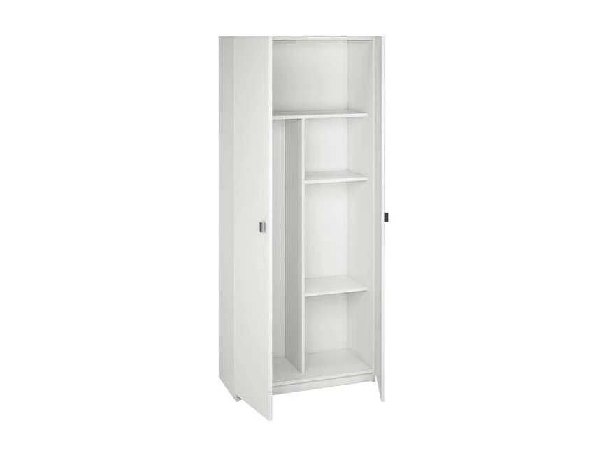 Armario multiusos dos puertas Marbella en color blanco 75 cm(ancho) 180 cm(altura) 35.6 cm